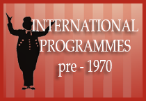 International Programmes pre - 1970