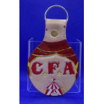 Large Handmade Leather Keyring