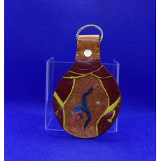 Large Handmade Leather Keyring