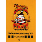 Kelvin Hall Circus Programme 1976-77