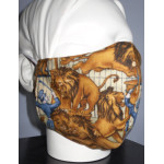 Handmade Circus Theme Face Mask Adult Size