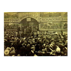 Postcard Bostock & Wombwell Menagerie at Hull Fair circa 1901