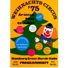 Weihnachts Circus Hamburg Ernst Merck Halle Programme 1975